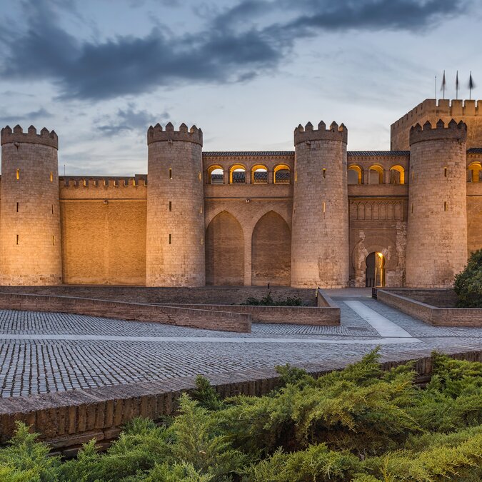 Aljaferia Palast Aussenansicht Zaragoza | © shutterstock_212344885